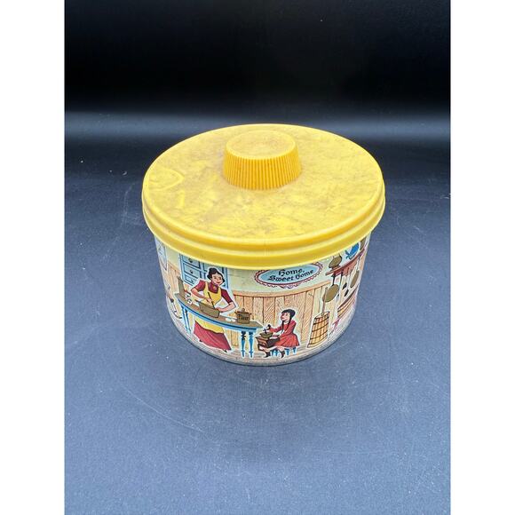 Vintage 1960 Mrs. Leland's Round Tin - Home Sweet Home - (NBPE#1820) - Picture 8 of 8